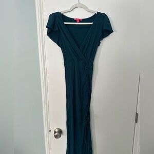 Betsey Johnson Teal Maxi Dress